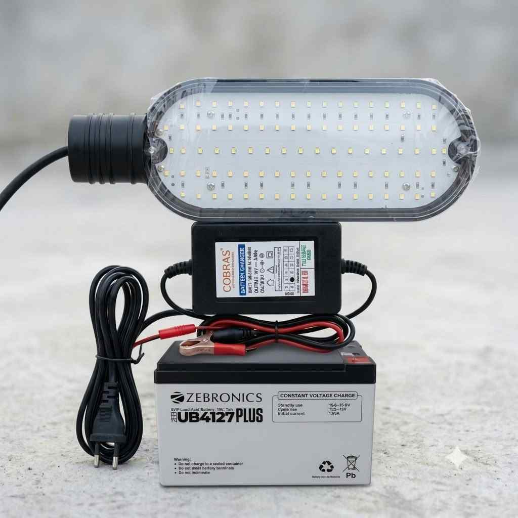 Stall Battery Charger and Light Combo