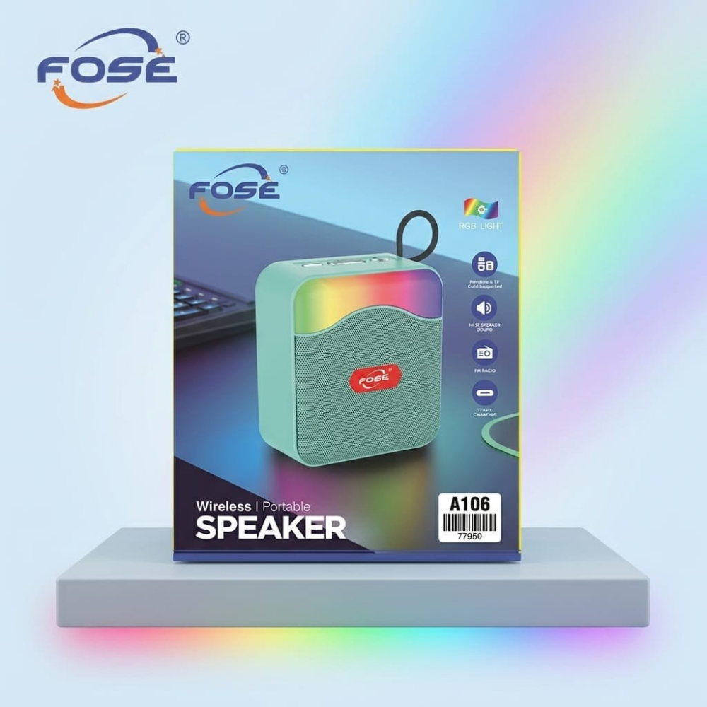 FOSE A106 Wireless Portable RGB Bluetooth Speaker