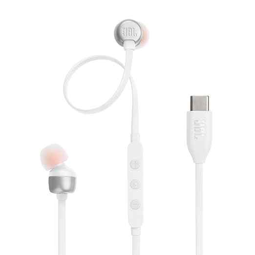 JBL Tune 310 Wired in Ear Type C Headphones (White)